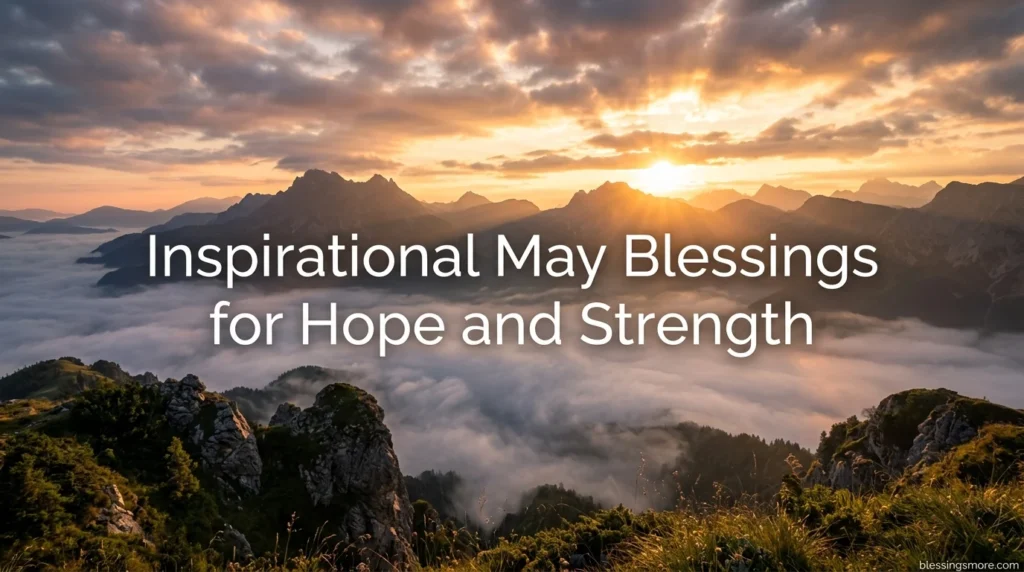 Inspirational May Blessings for Hope and Strength