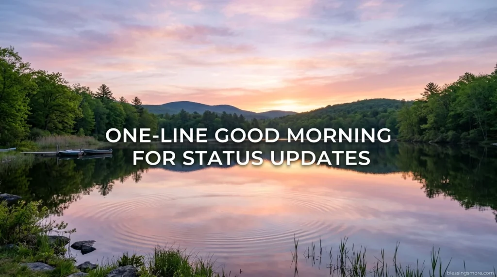 One-Line Good Morning Blessings for Status Updates