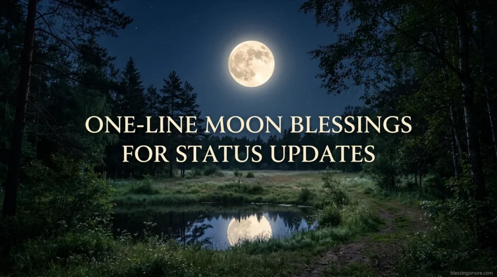 One-Line Moon Blessings for Status Updates