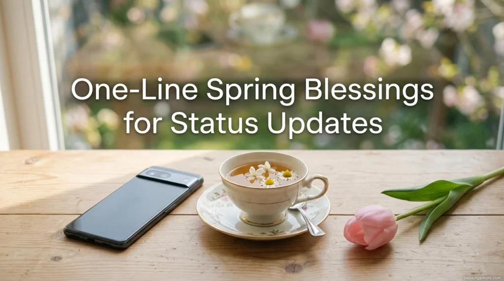 One-Line Spring Blessings for Status Updates
