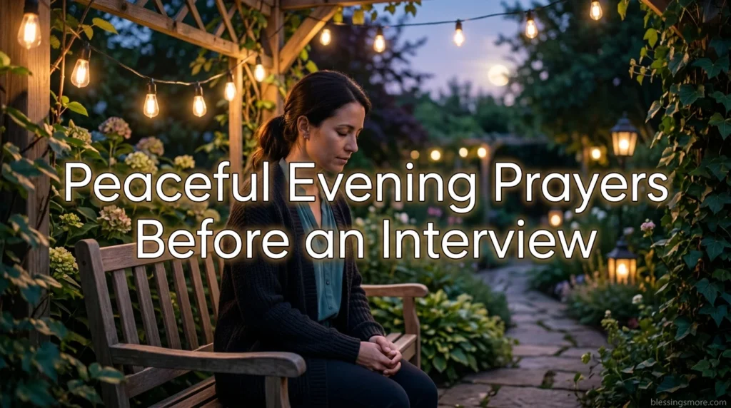 Peaceful Evening Prayers Before an Interview