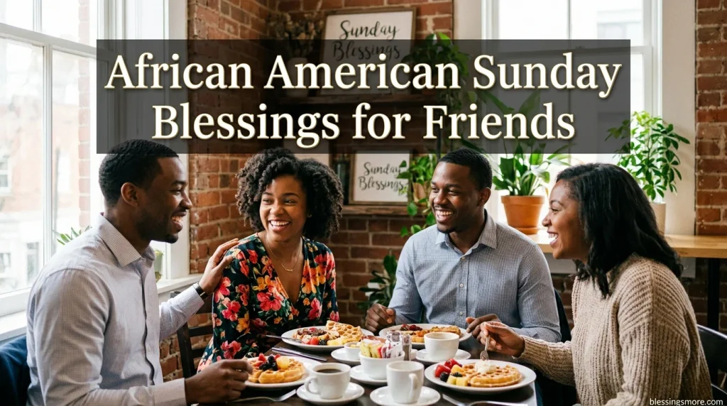 African American Sunday Blessings for Friends