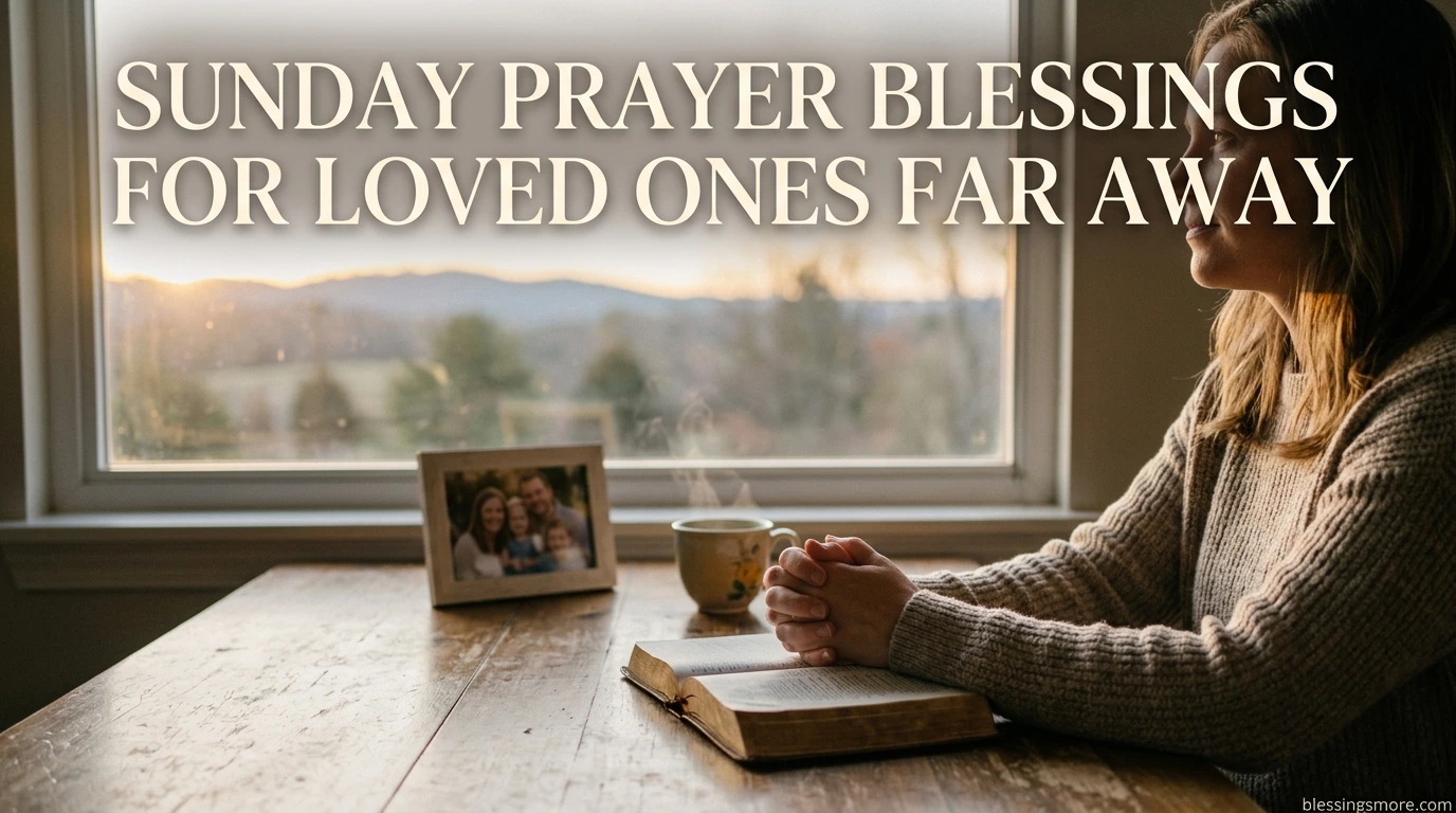 Sunday Prayer Blessings for Loved Ones Far Away